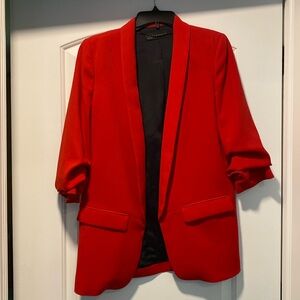 Zara red blazer